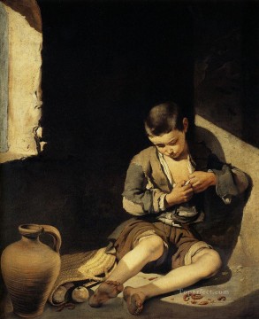 バルトロメ・エステバン・ムリーリョ Painting - 若い乞食 スペインバロック バルトロメ・エステバン・ムリーリョ